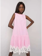 Sukienka LK SK model 19684700 różowy - FPrice Sukienka LK SK model 19684700 różowy - FPrice