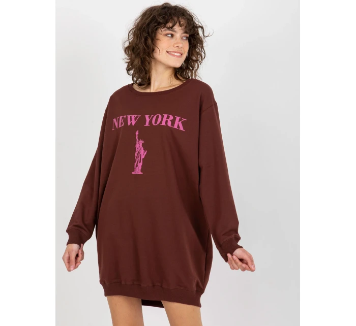 Mikina VI BL 3212.15X tmavo hnedá Mikina VI BL 3212.15X tmavo hnedá