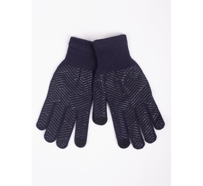 Yoclub Pánske dotykové rukavice RED-0243F-AA5E-005 Navy Blue