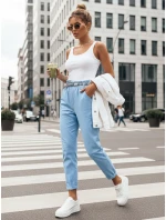 Dámske látkové nohavice ERLON modré FashionStreet UY2028 Dámske látkové nohavice ERLON modré FashionStreet UY2028