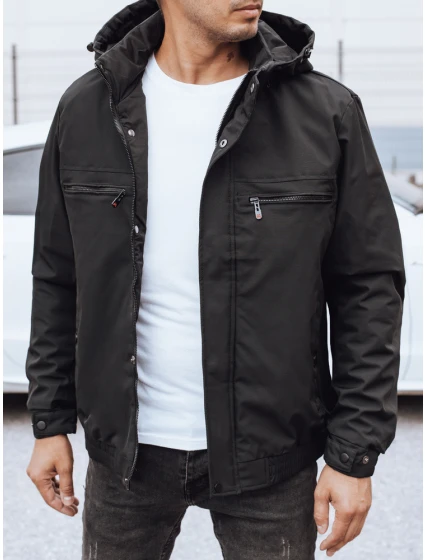 Pánska prechodná bunda čierna FashionStreet TX5031