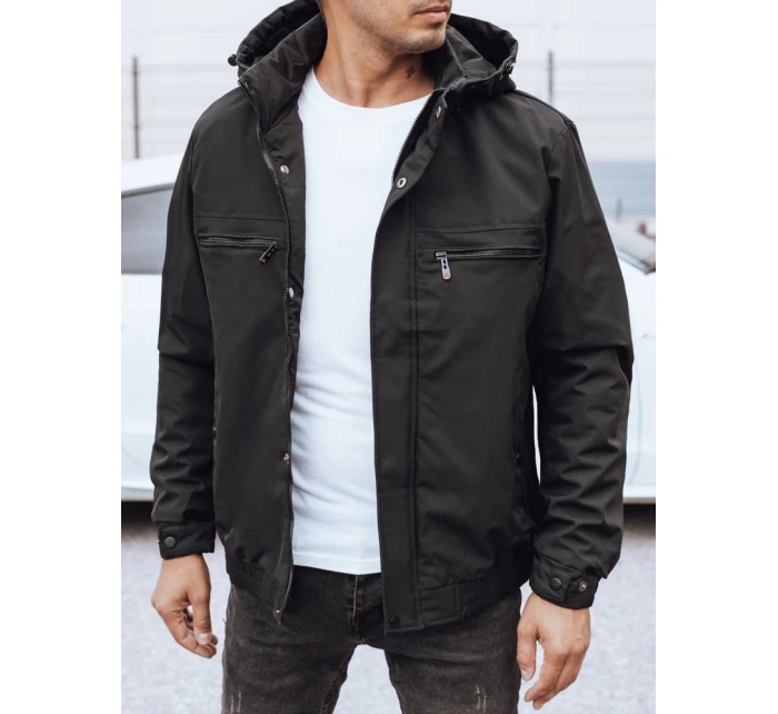 Pánska prechodná bunda čierna FashionStreet TX5031