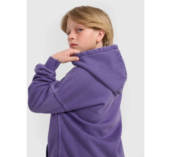 Chlapecká mikina s kapucí model 21816992 - 4F Chlapecká mikina s kapucí model 21816992 - 4F