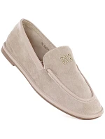 Dámske semišové čižmy Vinceza beige 62271