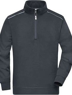 JN Pracovní mikina s 1/4 zipem Solid 02.0 carbon model 22493531 - Daiber
