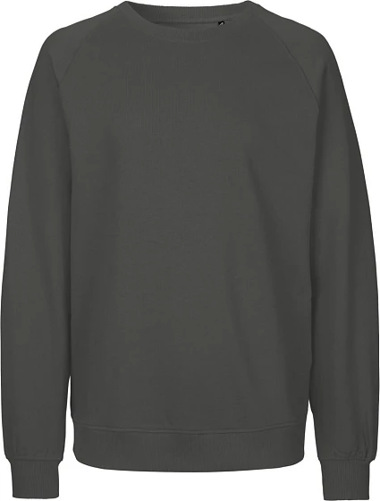 Neutral O 63001 Unisexová mikina s raglánovými rukávmi z bio bavlny 77.6301 charcoal Neutral O 63001 Unisexová mikina s raglánovými rukávmi z bio bavlny 77.6301 charcoal