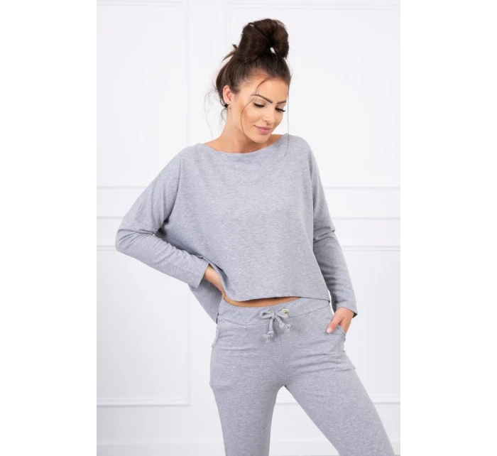 Súprava s oversize šedou blúzkou Súprava s oversize šedou blúzkou