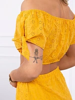 Horčicová vyšívaná sada