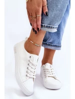 Dámské hladké nízké tenisky Big Star model 21608589 Bílé - Big Star Shoes