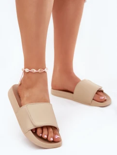 Damskie Klapki 4FMM00FFLIF031A-83S Beżowe