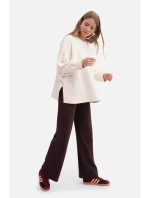 B300 Pletené nohavice - tmavá čokoláda