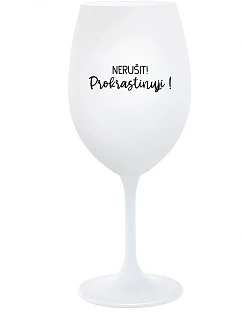 DON'T DISTORT! - pohár na biele víno 350 ml