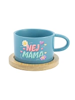 NEJ MAMA - modrý pohár na makrónky 200 ml