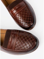 Módne dámske hnedé topánky na klinoch Módne dámske hnedé topánky na klinoch