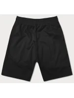 Čierne dvojfarebné pánske kraťasy (8K930-3)
