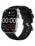 Dámske inteligentné hodinky GRAVITY GT28-9 Remienok + náramok čierny strieborný Dámske inteligentné hodinky GRAVITY GT28-9 Remienok + náramok čierny strieborný