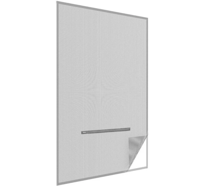 MOSKYTIÉRA NA STREŠNÉ OKNO 140X170 ČIERNY POLYESTER + PÁSIK NA SUCHÝ ZIPS