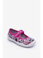 Dziecięce Papcie Baleriny Befado 114X521 Szaro-Różowe