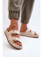 Dámské žabky na platformě Big Star model 21653884 béžové - Big Star Shoes Dámské žabky na platformě Big Star model 21653884 béžové - Big Star Shoes