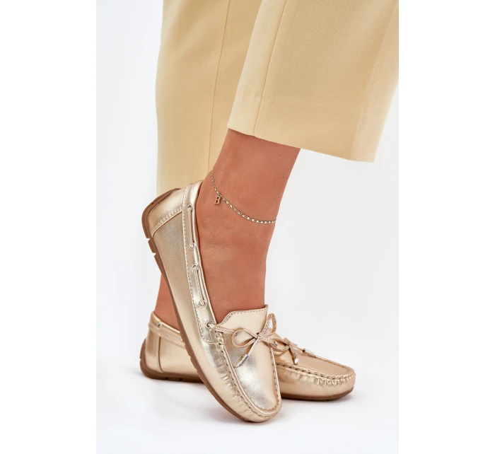 Dámské eko kůže mokasíny zlaté model 21701567 - Boto