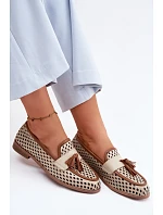 Kožené Ažurové Mokasíny Dámské model 22133515 - Maciejka