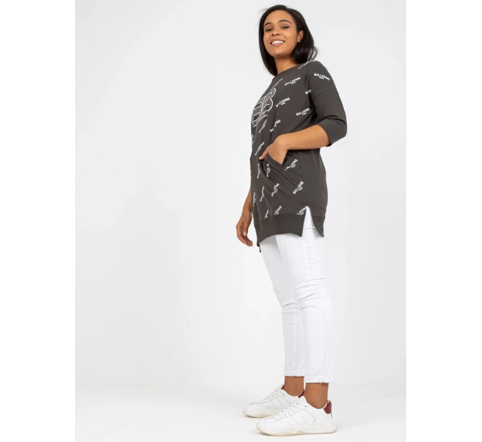 Blúzka RV BZ 7036.02P tmavá khaki Blúzka RV BZ 7036.02P tmavá khaki