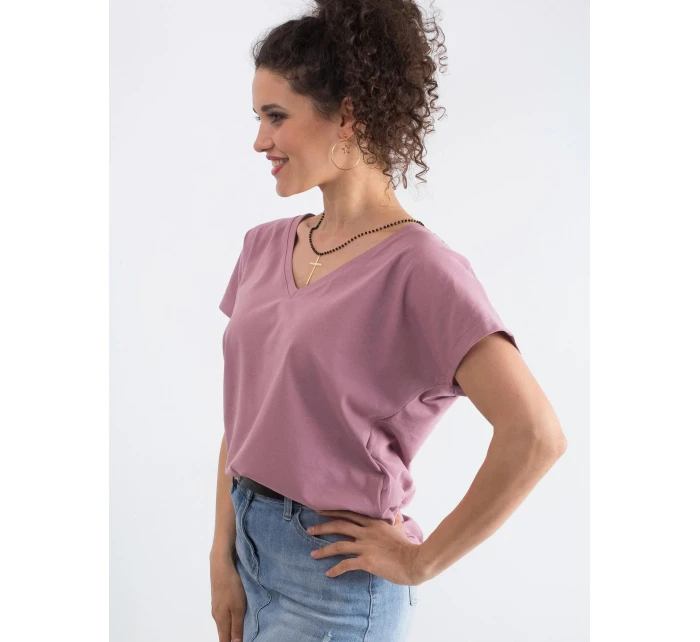 Tričko RV TS 4832.19P tmavoružové Tričko RV TS 4832.19P tmavoružové