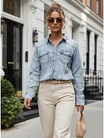 Koszula jeansowa damska na  model 22303600 - FashionStreet