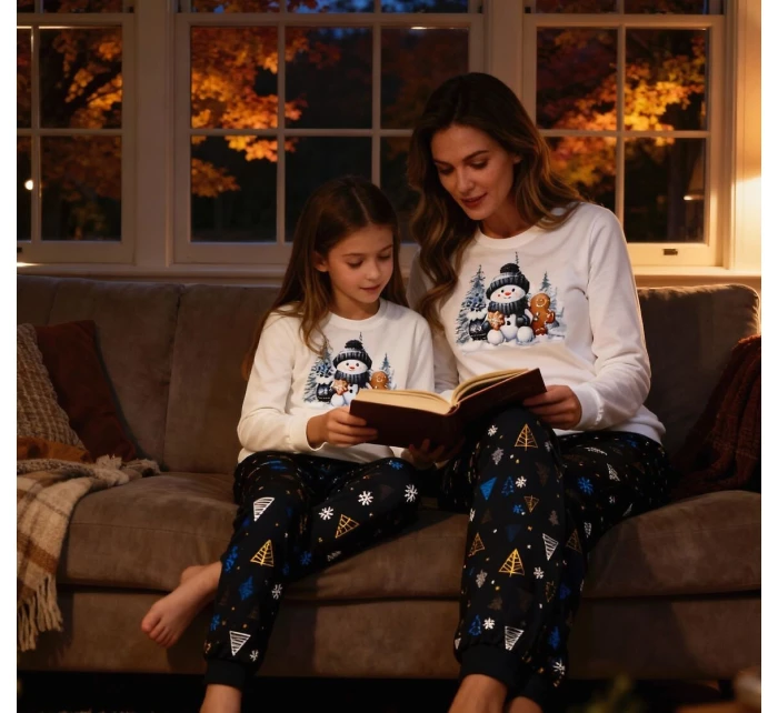 Cornette 721/427 Snowy Day long/r Christmas S-2XL dámske pyžamo