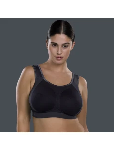 športová podprsenka extreme control plus Full Cup 5567 black/anthracite - Active