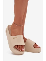 Dámské Pěnové Pantofle Na Masivní Platformě Big Star model 21706436 Béžové - Big Star Shoes