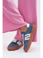 Dámské tenisky z přírodního semiše modré model 22027724 - EVENTO