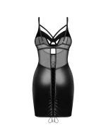 Dámská košilka chemise černá model 21731101 - Obsessive Dámská košilka chemise černá model 21731101 - Obsessive