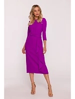 Dámske šaty s volánom S425 - Lavender - Stylove