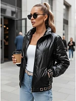 Dámská bunda bomber TY5292 černá - FashionStreet Dámská bunda bomber TY5292 černá - FashionStreet