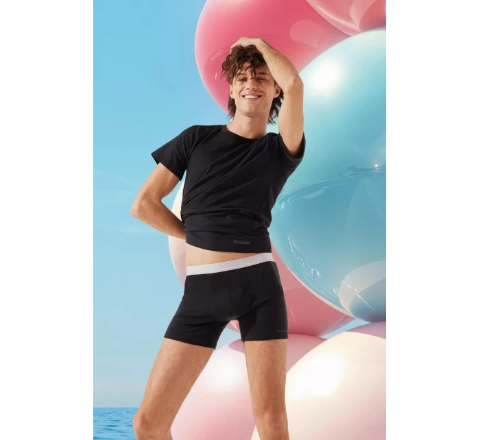 sloggi muži GO ABC 2.0 Short 2P - BLACK - SLOGGI BLACK - SLOGGI