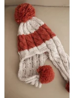 Čepice s rolováním Magda K293 camel