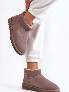 Dámské semišové nízké boty do sněhu model 21601989 - Boto