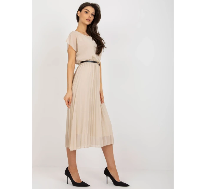 Šaty DHJ SK 8839 1.23X béžová Šaty DHJ SK 8839 1.23X béžová