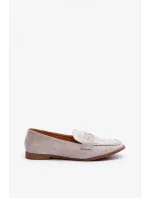 Dámske mokasíny 1AY / 5042 Light grey - Super mode