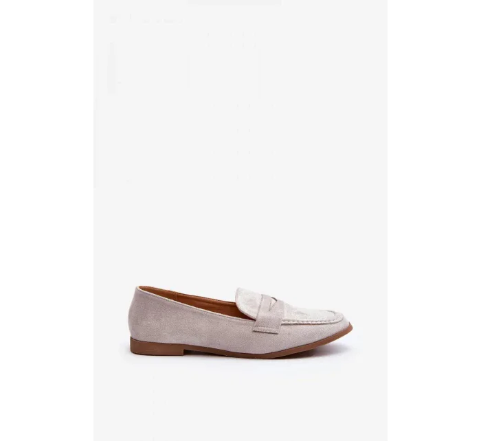 Dámske mokasíny 1AY / 5042 Light grey - Super mode