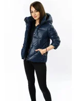 DAMSKA KURTKA PIKOWANA Z KAPTUREM GRANATOWA model 21242351 - Libland