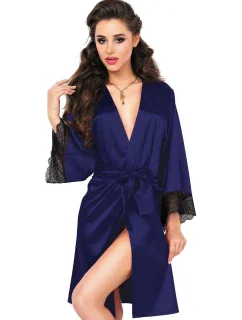 Dámsky župan Nikola dark blue - DKAREN