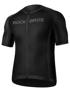 Cyklistické tričko Rockbros 15120002002 s krátkym rukávom, veľkosť M – čierne