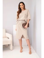 Dámsky set s blúzkou a midi sukňou Butter Fango