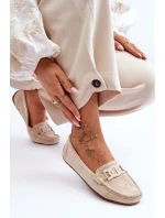 Dámské módní semišové mokasíny Bežové model 21625619 - Boto Dámské módní semišové mokasíny Bežové model 21625619 - Boto