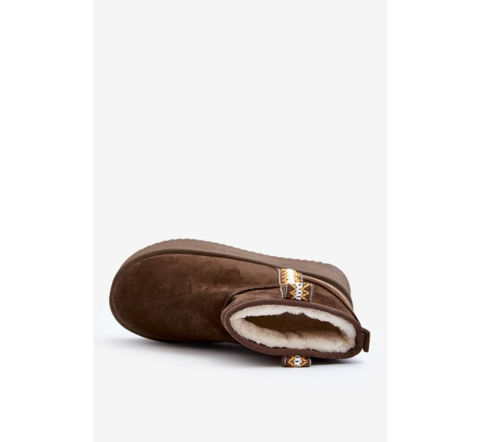 Sněhule na platformě se vzorem tmavě zelené model 21645946 - Boto Sněhule na platformě se vzorem tmavě zelené model 21645946 - Boto