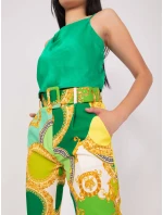 Spodnie DHJ SP model 18650909 zielony - FPrice Spodnie DHJ SP model 18650909 zielony - FPrice