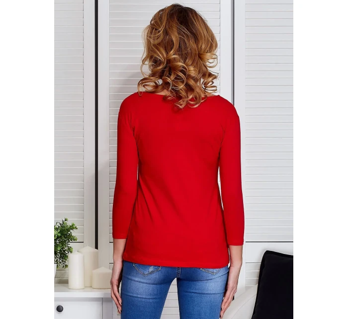 Halenka CZ BZ model 14830717 červená - FPrice Halenka CZ BZ model 14830717 červená - FPrice