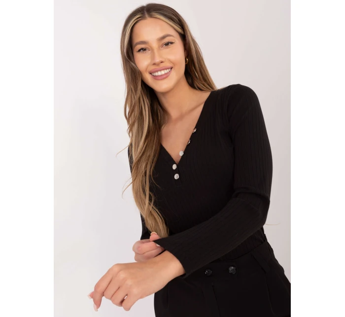 Bluzka RV BZ model 21799725 czarny - FPrice Bluzka RV BZ model 21799725 czarny - FPrice